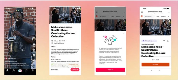 TikTok обяви партньорството си с Eventbrite
