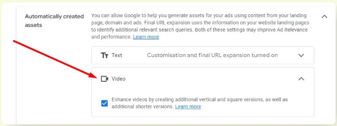 automatic create assets video