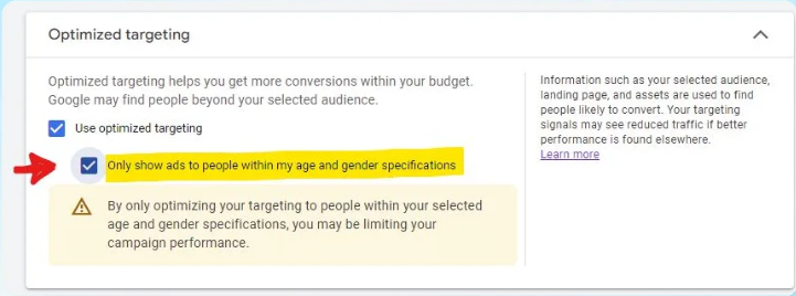 optimized targeting