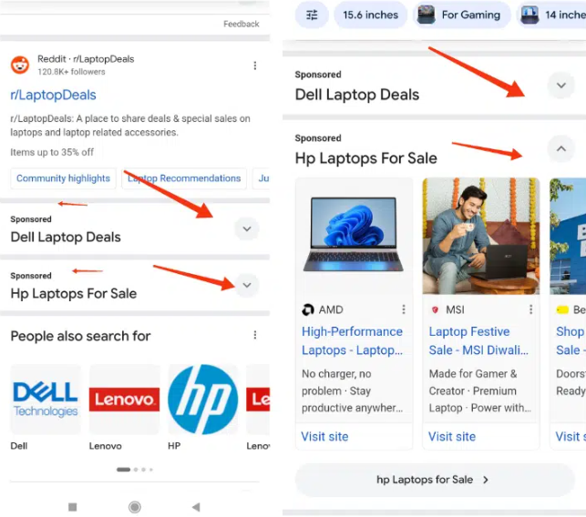 Carousel ads in google ads